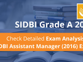 SIDBI Grade A Exam Analysis