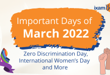 Important Days of March 2022