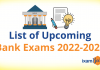 Upcoming Bank Exams 2022-2023