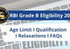 RBI Grade B Eligibility 2022