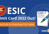 ESIC UDC Mains Admit Card 2022