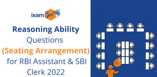 Reasoning Ability Questions (Seating Arrangement) for RBI Assistant & SBI Clerk 2022