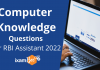 Computer Knowledge Questions for RBI Assistant 2022