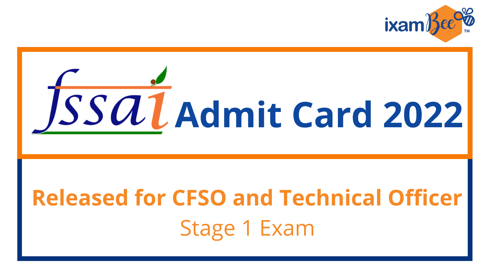 FSSAI Admit Card 2022 Out