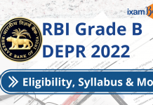 RBI Grade B DEPR 2022: Eligibility, Syllabus & More