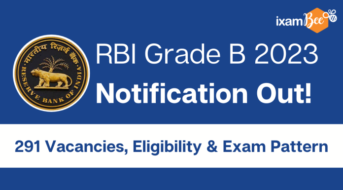 RBI Grade B 2023 Notification Out! 291 Vacancies, Eligibility & Exam Pattern