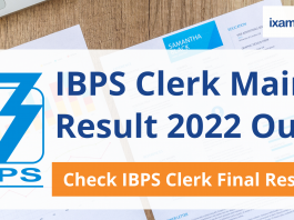 IBPS Clerk Mains Result 2022