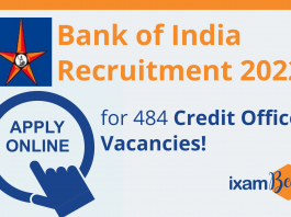 Bank of India Recruitment 2022: Apply Online for 484 Credit Officer Vacancies!