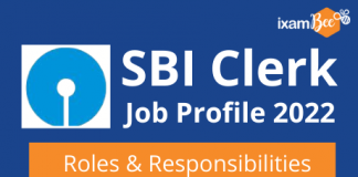 SBI Clerk Job Profile 2022
