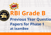 RBI Grade B Previous Year Question Papers for Phase 1