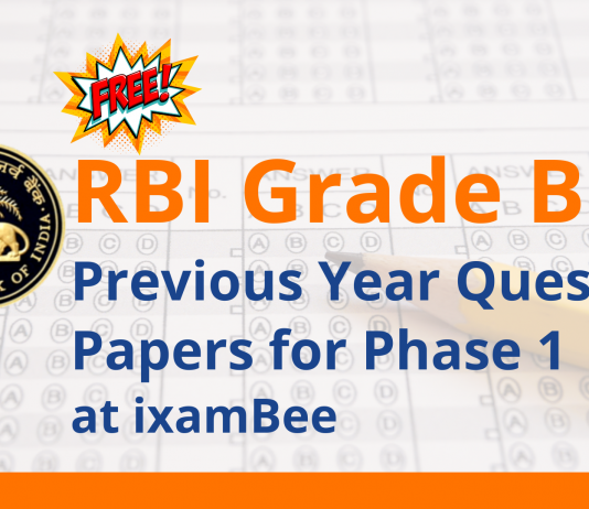 RBI Grade B Previous Year Question Papers for Phase 1