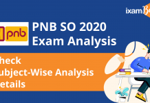 PNB SO 2020 Exam Analysis