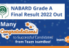 NABARD Grade A Final Result 2022