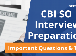 CBI SO Interview Preparation