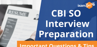 CBI SO Interview Preparation