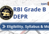 RBI Grade B DEPR