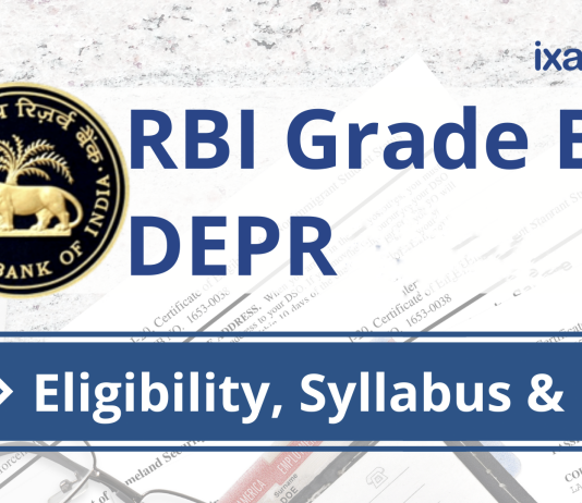 RBI Grade B DEPR