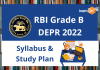 RBI Grade B DEPR 2022: Syllabus & Study Plan