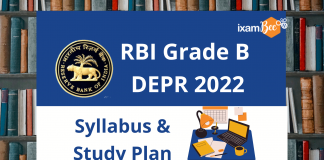 RBI Grade B DEPR 2022: Syllabus & Study Plan