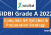 SIDBI Grade A 2022: Complete GA Syllabus & Preparation Strategy