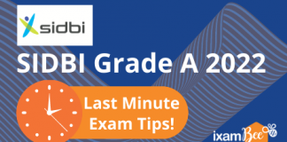SIDBI Grade A 2022: Last Minute Exam Tips!