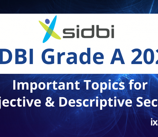 SIDBI Grade A 2022: Important Topics for Objective & Subjective Section