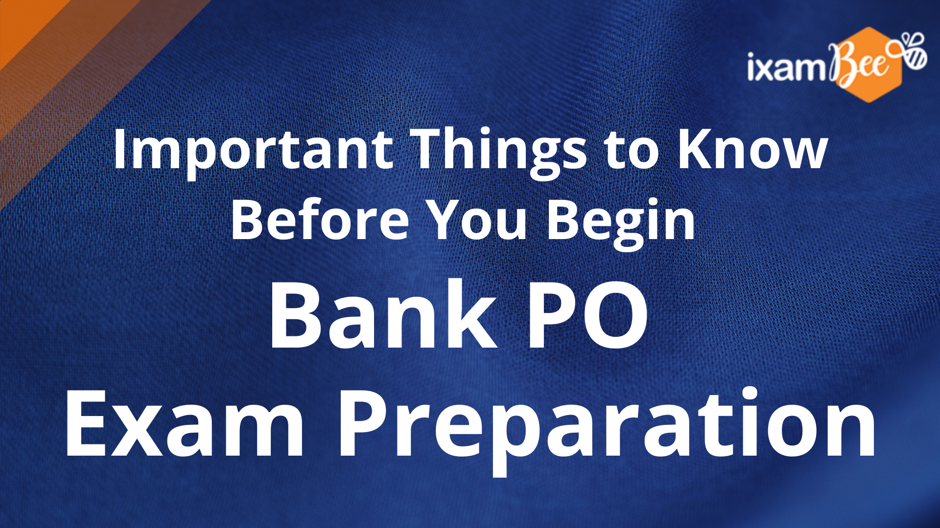 Bank PO Exam preparation