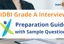 SIDBI Grade A Interview Preparation