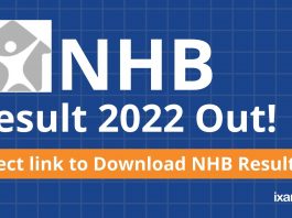 NHB Result 2022 Out! Direct Link to Download NHB Result