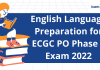 English Language Preparation for ECGC PO