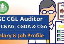 SSC CGL Auditor in C&AG, CGDA and CGA: Salary & Job Profile
