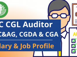 SSC CGL Auditor in C&AG, CGDA and CGA: Salary & Job Profile