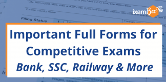 Important Full Forms for Competitive Exams: Bank, SSC, Railway and More