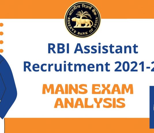 RBI Assistant Recruitment 2021-22: Mains Exam Analysis