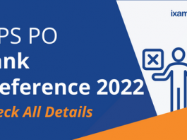 IBPS PO Bank Preference 2022