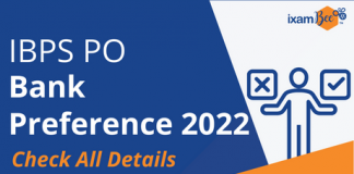 IBPS PO Bank Preference 2022