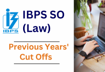 IBPS SO previous year cutoff