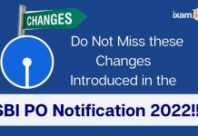 SBI PO Notification 2022 changes
