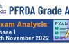 PFRDA Grade A Exam Analysis 2022: