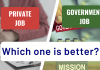 Government Job vs Private Job: Which one is better?
