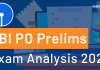 SBI PO Prelims Exam Analysis 2022