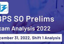 IBPS SO Prelims Exam Analysis 2022