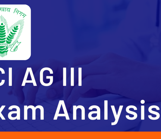 FCI Assistant Grade 3 Exam Analysis