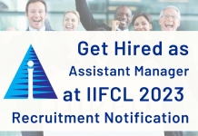 IIFCL Assistant Manager Recruitment 2023