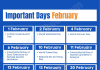 Important Days of February 2024