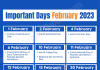 Important Days of February 2023
