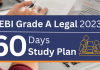 SEBI Grade A Legal study plan, Sebi legal officer, SEBi Law officer 2023 Sebi law officer exam 2023