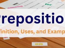 Preposition, Preposition rules uses and examples, preposition and their examples