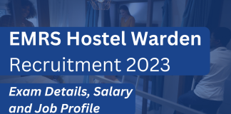EMRS Hostel warden recruitment