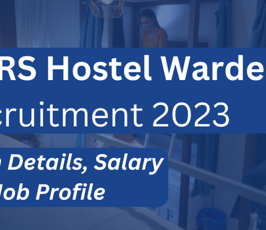 EMRS Hostel warden recruitment